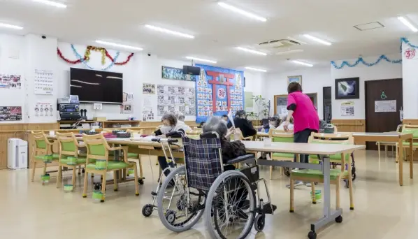利用者がゆったりと過ごせる共有スペースの様子